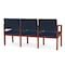 Lesro 3 Seat Tandem Seating W/ No Center Arms, 65 in W 26 in L 31.5 in H, Lenox Series LW3101 - alternate 3